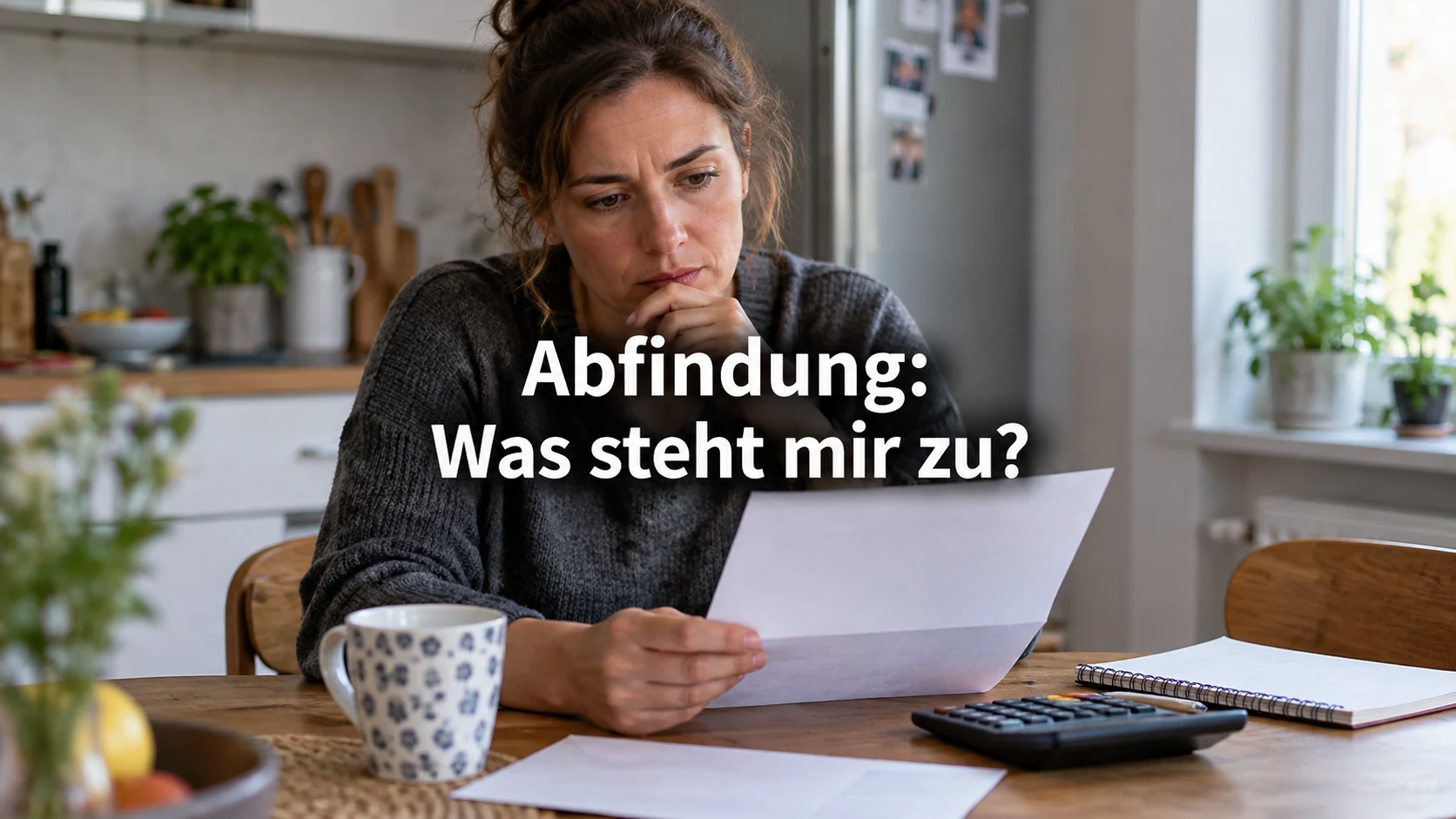 Abfindung bei Kündigung: Anspruch, Höhe, Steuer und Arbeitslosengeld. Repräsentative Szene; zentraler Text: Abfindung: Was steht mir zu?