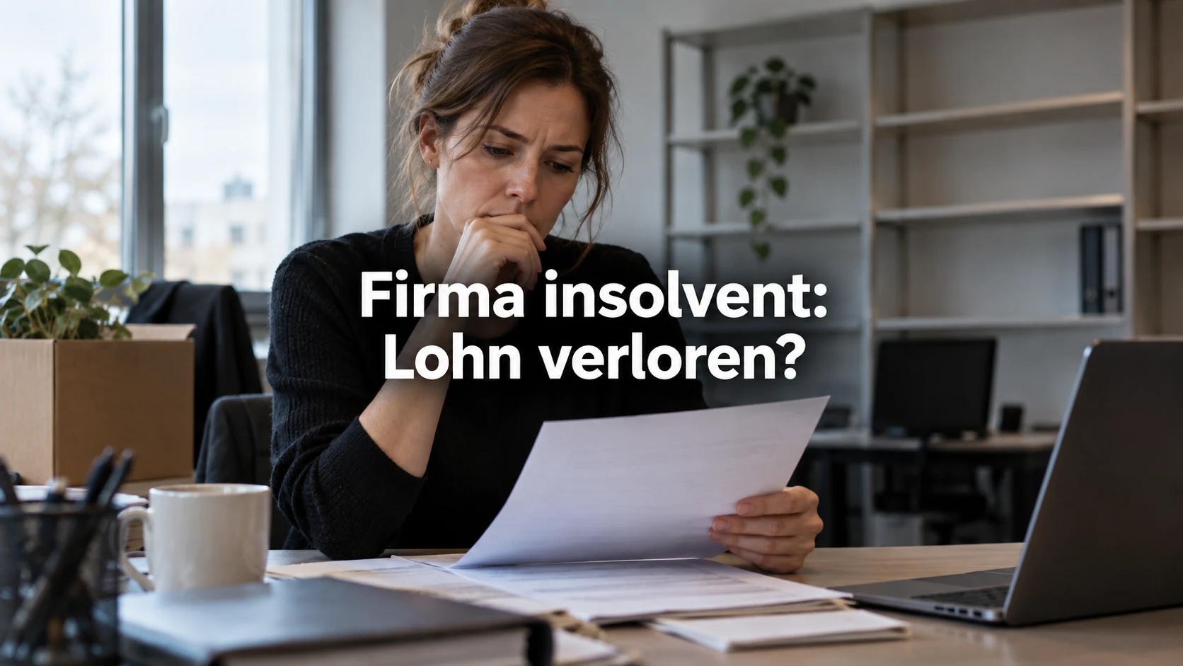 Arbeitgeber insolvent: Insolvenzgeld, Lohn und Kündigung. Repräsentative Szene; zentraler Text: Firma insolvent: Lohn verloren?