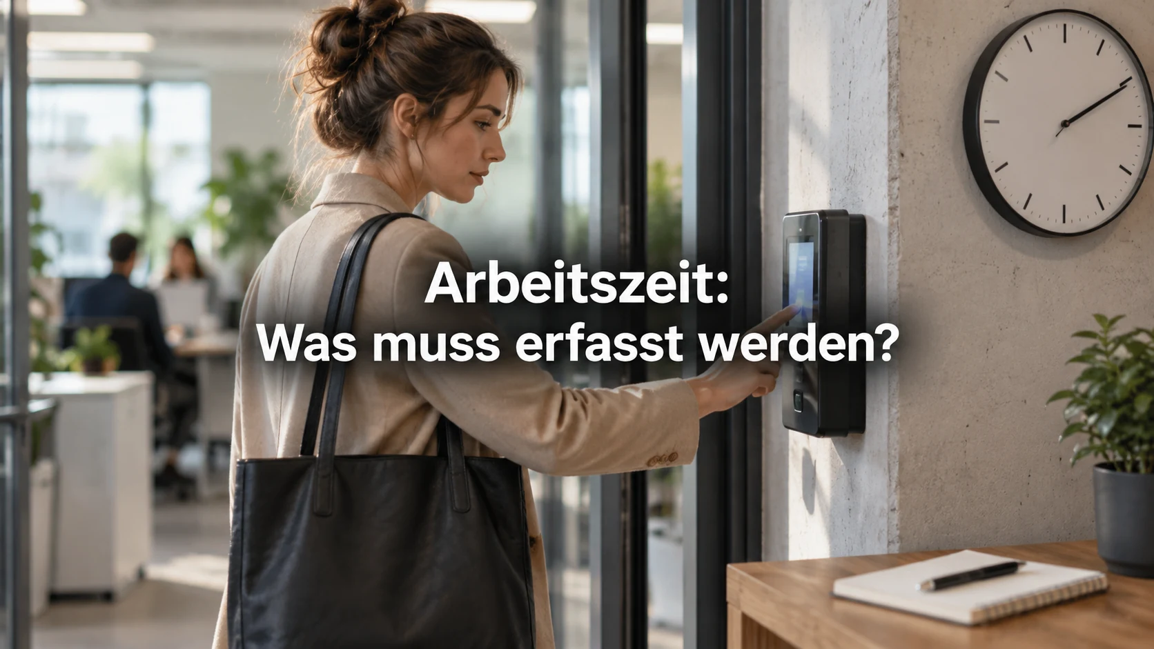 Arbeitszeiterfassung: Was Arbeitgeber und Arbeitnehmer dokumentieren müssen. Repräsentative Szene; zentraler Text: Arbeitszeit: Was muss erfasst werden?