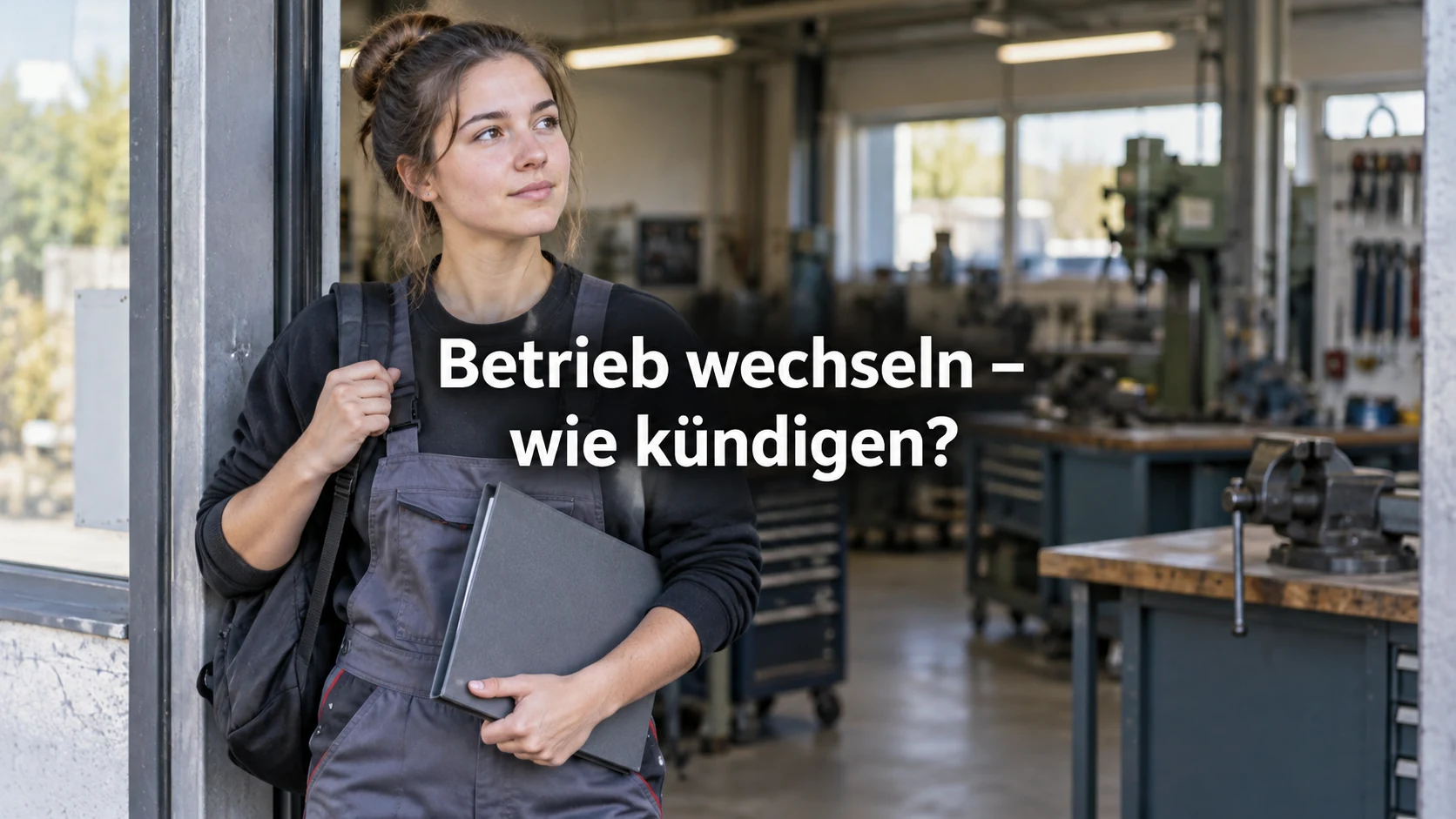 Ausbildung kündigen: Betrieb wechseln oder einen anderen Beruf lernen?. Repräsentative Szene; zentraler Text: Betrieb wechseln – wie kündigen?