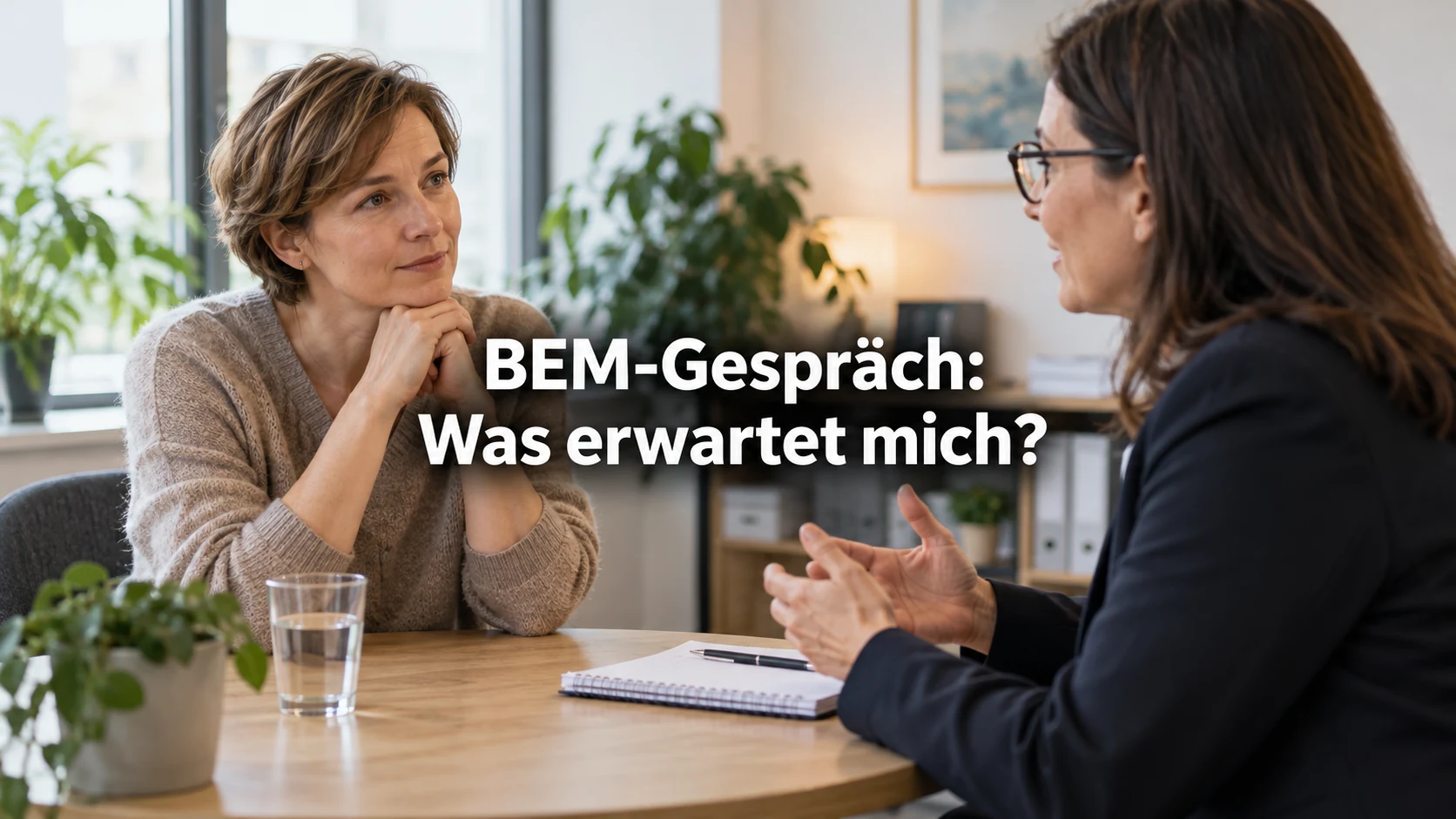 Betriebliches Eingliederungsmanagement (BEM): Ablauf, Rechte und Kündigung. Repräsentative Szene; zentraler Text: BEM-Gespräch: Was erwartet mich?
