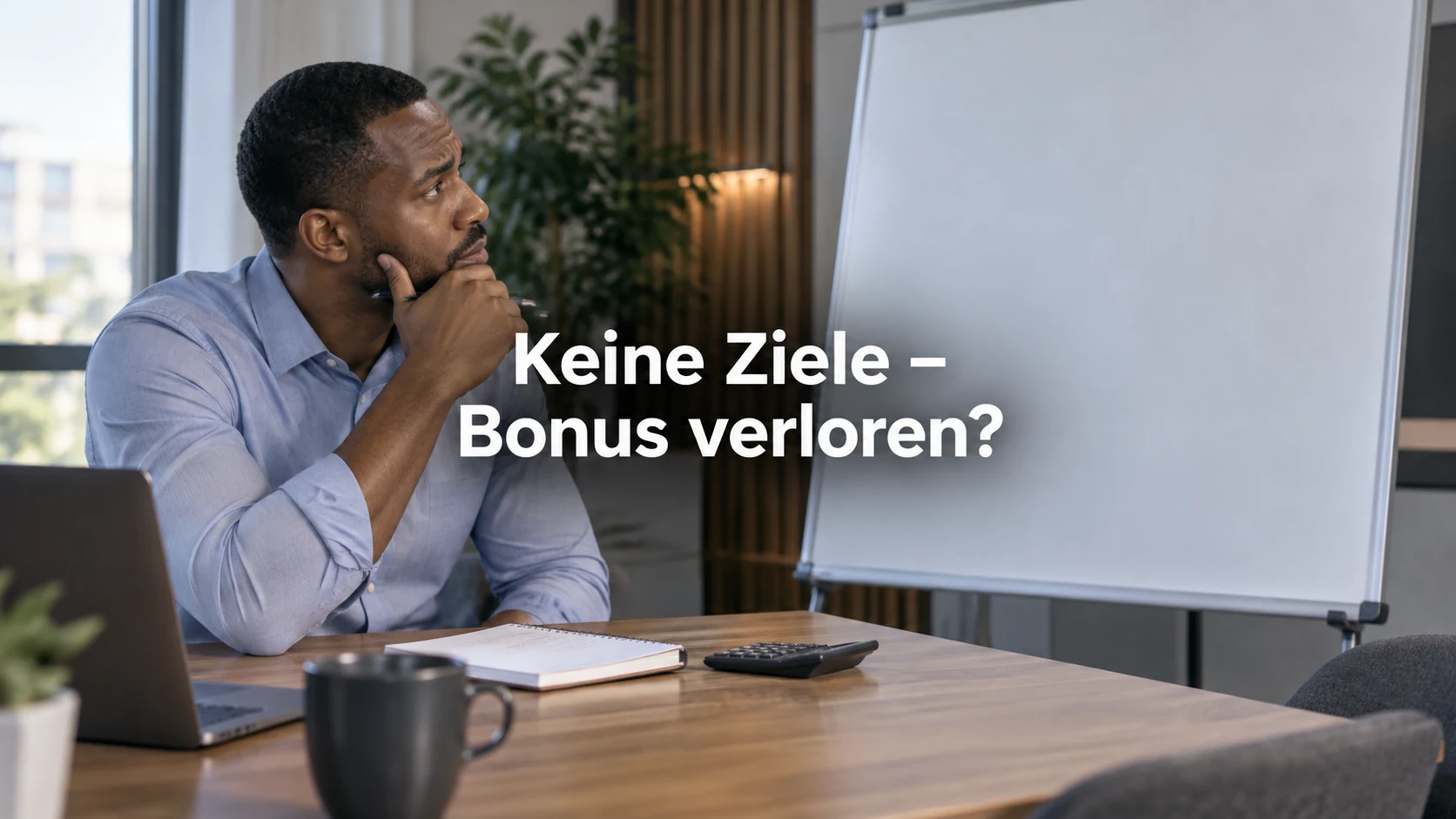 Bonus und Zielvereinbarung: Was tun, wenn Ziele fehlen oder zu spät kommen?. Repräsentative Szene; zentraler Text: Keine Ziele – Bonus verloren?