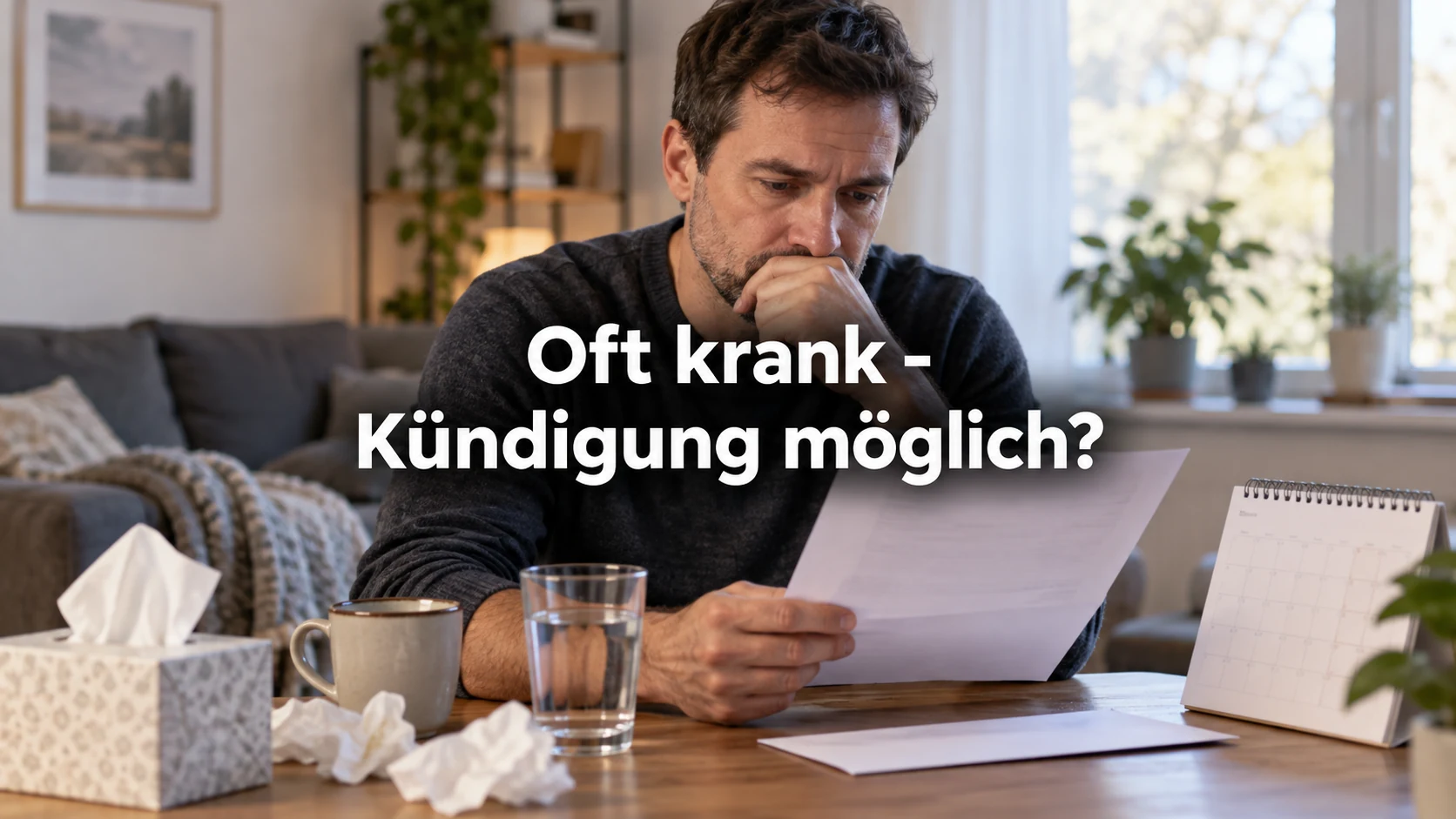 Krankheitsbedingte Kündigung: Voraussetzungen, BEM und Fehlzeiten. Repräsentative Szene; zentraler Text: Oft krank – Kündigung möglich?