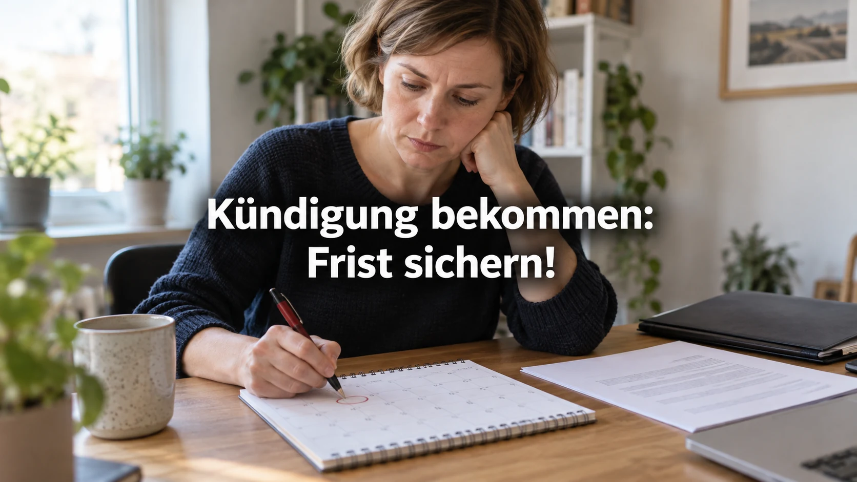 Kündigungsschutzklage: Die Dreiwochenfrist nach einer Kündigung. Repräsentative Szene; zentraler Text: Kündigung bekommen: Frist sichern!
