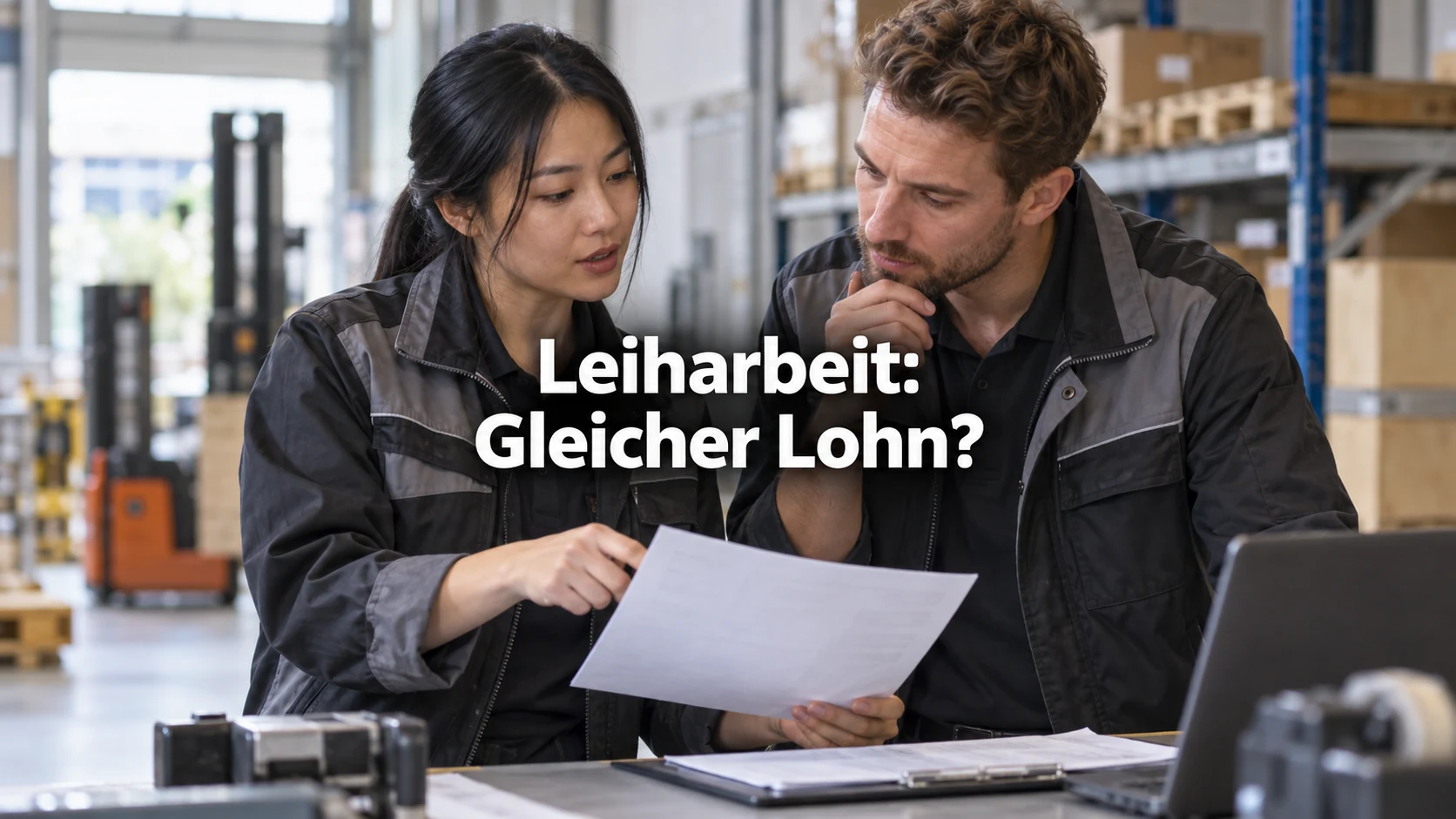 Leiharbeit: Equal Pay, Höchstüberlassungsdauer und Übernahme. Repräsentative Szene; zentraler Text: Leiharbeit: Gleicher Lohn?