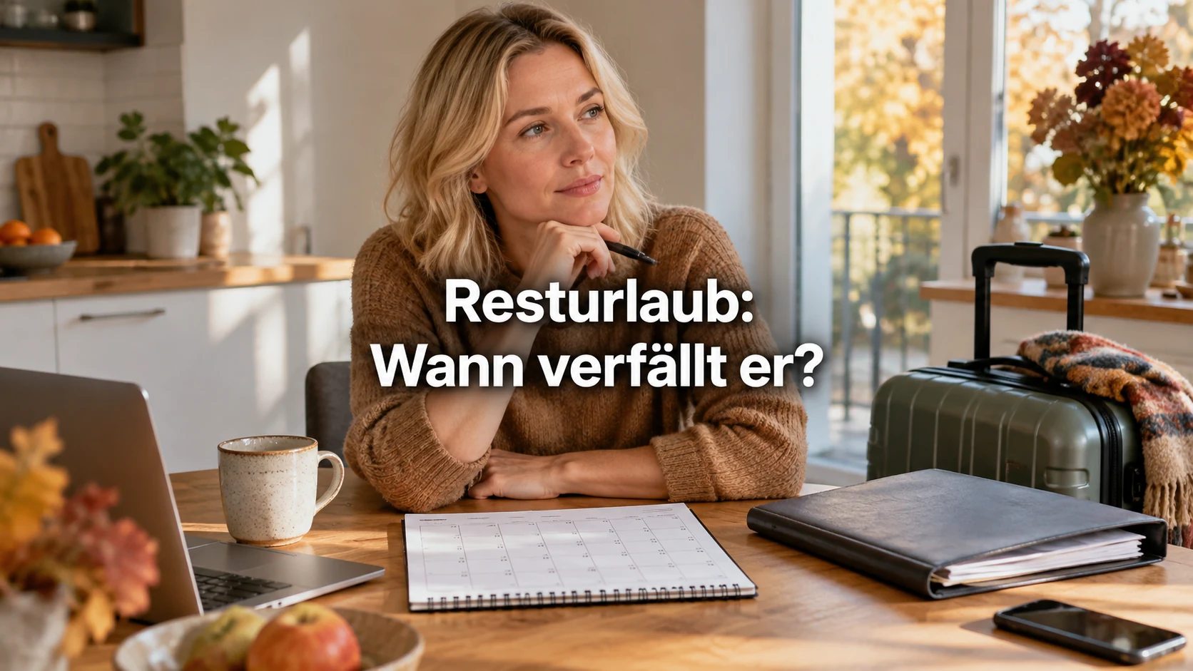 Wann verfällt Resturlaub? Hinweispflicht, Übertragung und Abgeltung. Repräsentative Szene; zentraler Text: Resturlaub: Wann verfällt er?