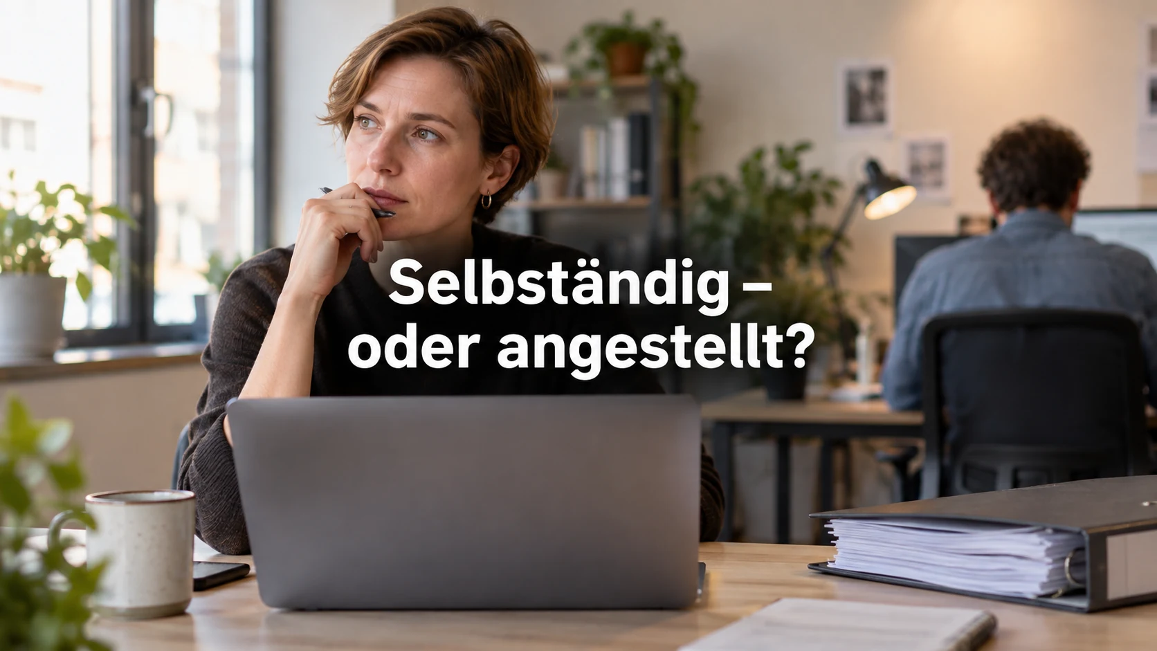 Scheinselbstständigkeit erkennen: Kriterien, Statusfeststellung und Folgen. Repräsentative Szene; zentraler Text: Selbständig – oder angestellt?
