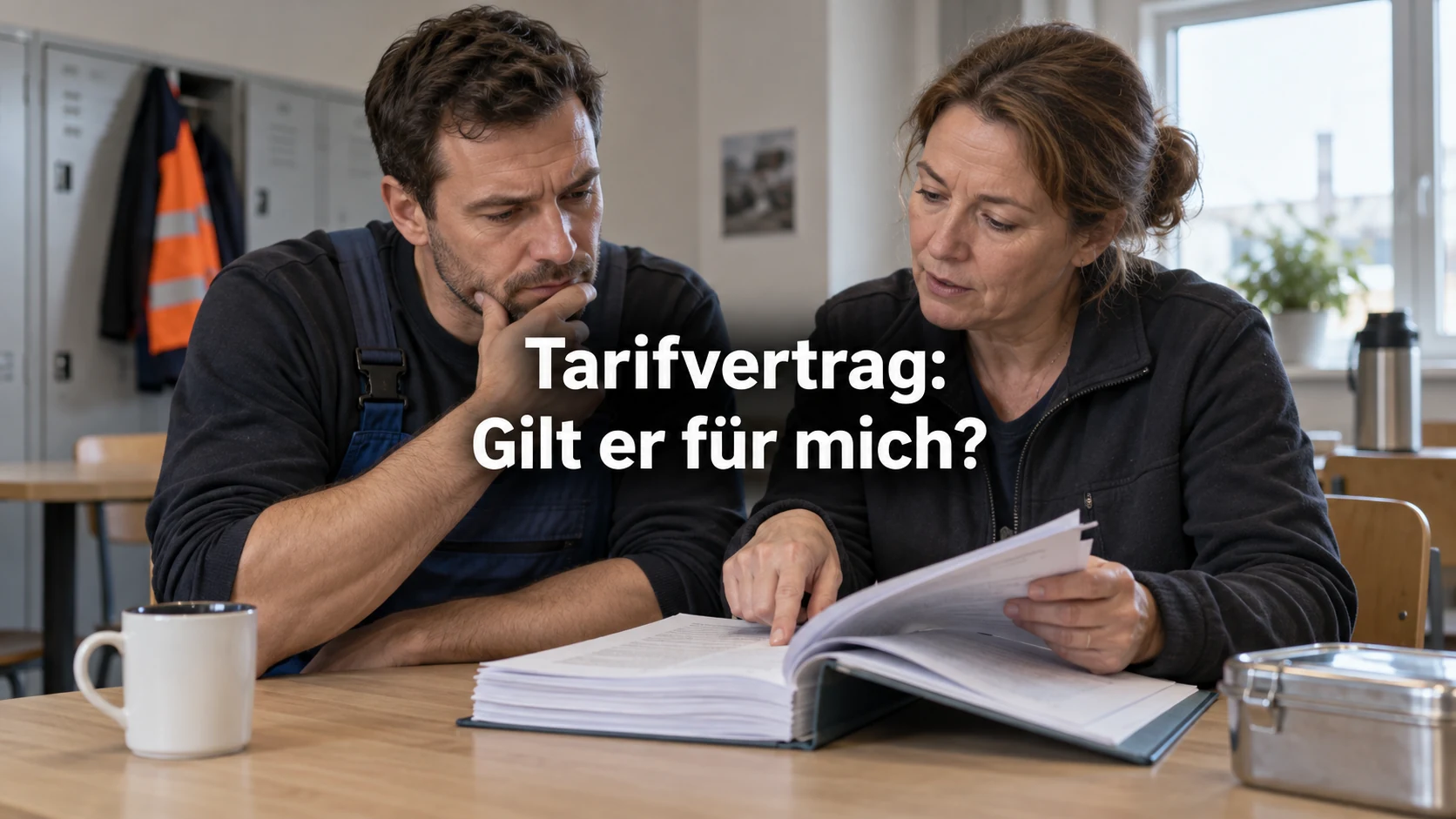 Tarifvertrag: Wann gilt er für mich?. Repräsentative Szene; zentraler Text: Tarifvertrag: Gilt er für mich?