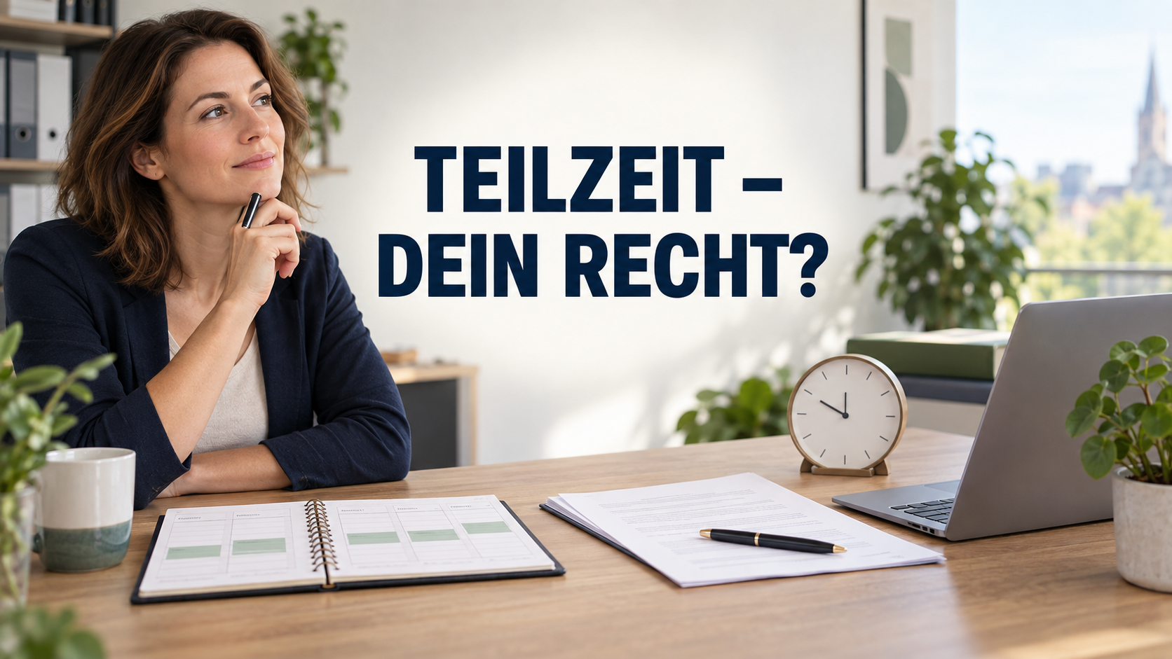 Arbeitnehmerin plant eine kürzere Arbeitswoche mit der Frage: Teilzeit – dein Recht?