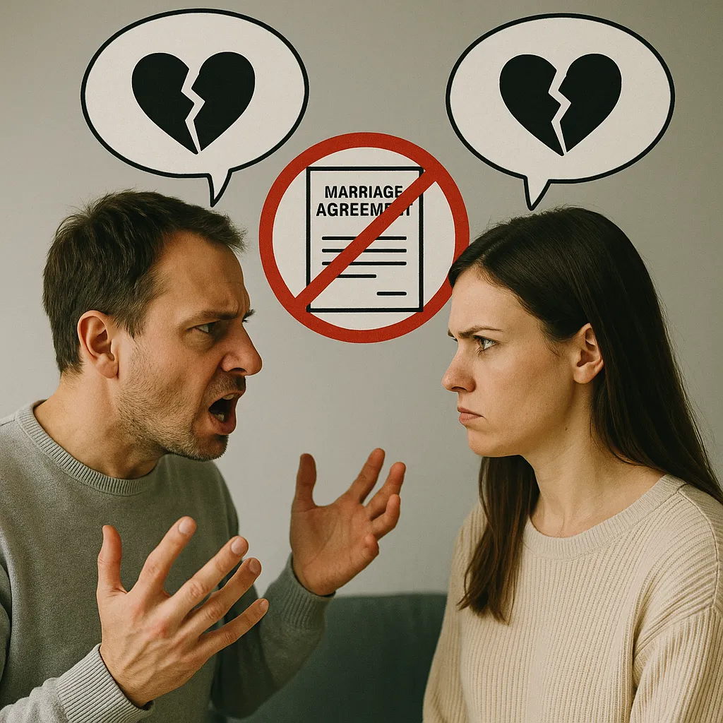 kein ehevertrag scheidung